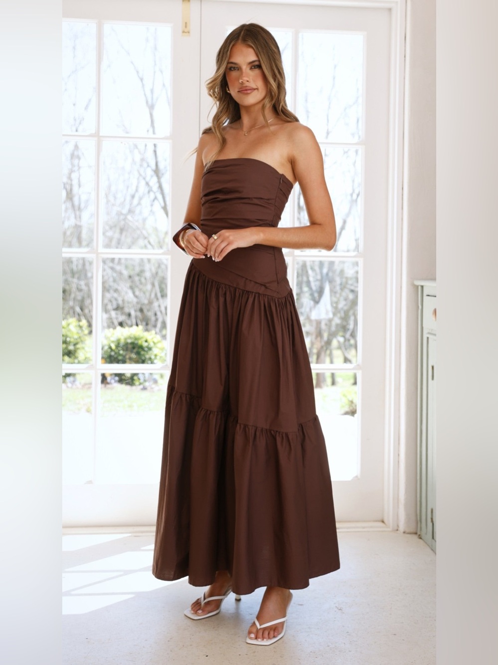 Billy J Boutique Lola Maxi Dress - Chocolate